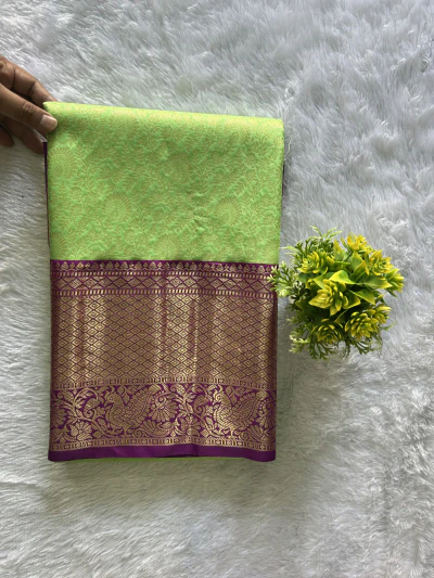 Mint Green with Gold Zari - 1224